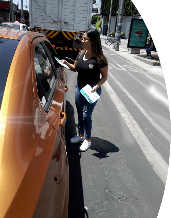 Reparto de volantes CDMX Caravaca